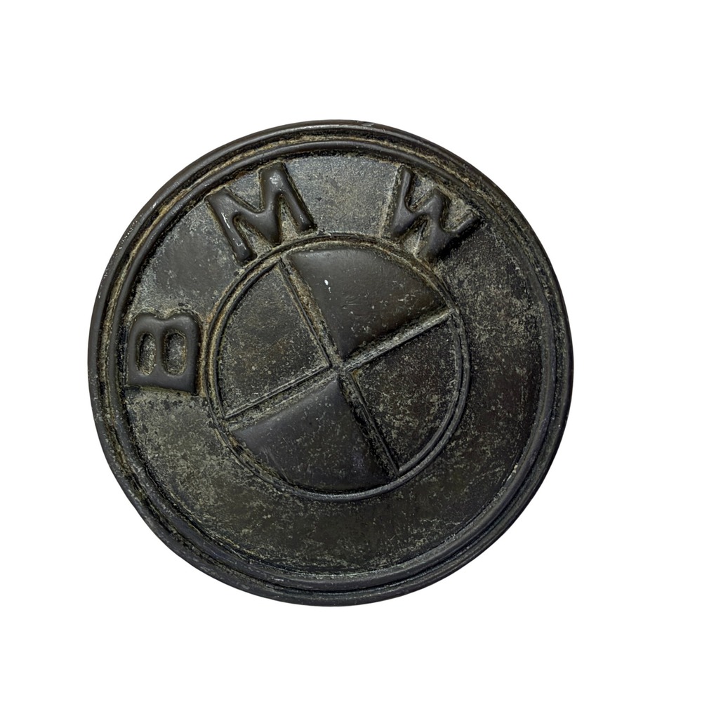 BMW Belt Buckle Mens OS Black Bronze Round Logo Vintage Automotive Accessory